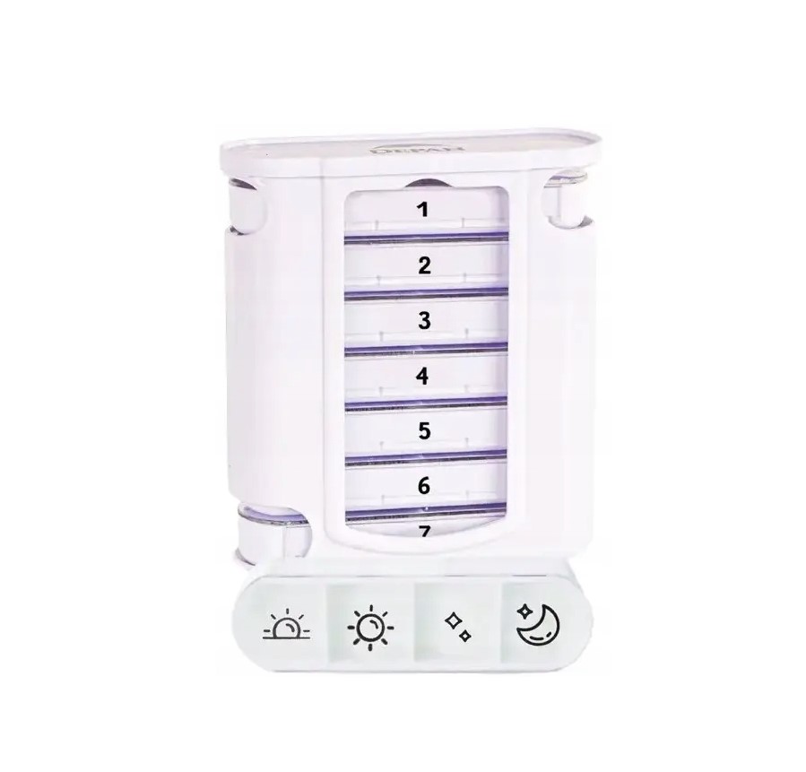 Recipient săptămânal pentru medicamente - caz în picioare