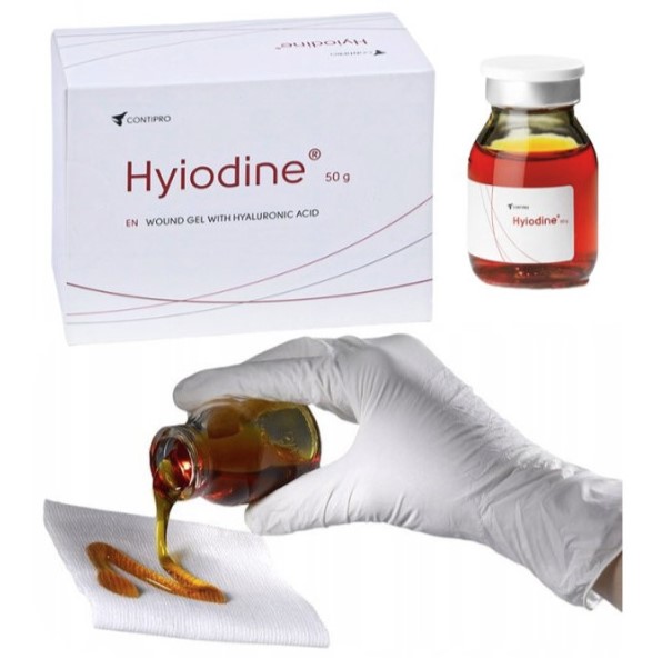 Hyiodine 50g complex de iod cu acid hialuronic