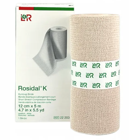 Rosidal K 12cm * 5m 1pc turniquet elastic cu tensiune scurtă