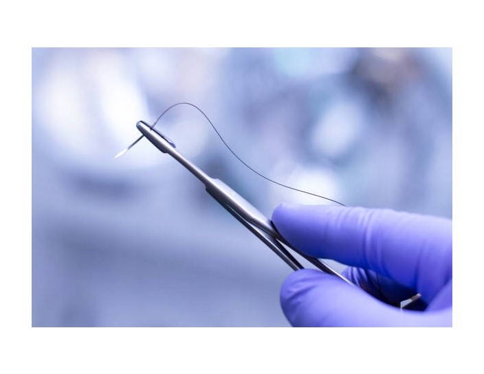 Fir chirurgical neabsorbabil NL 5/0 lungime 75cm, ac 15mm, 3/8 cerc, triunghiular 1pc - Imagine 2