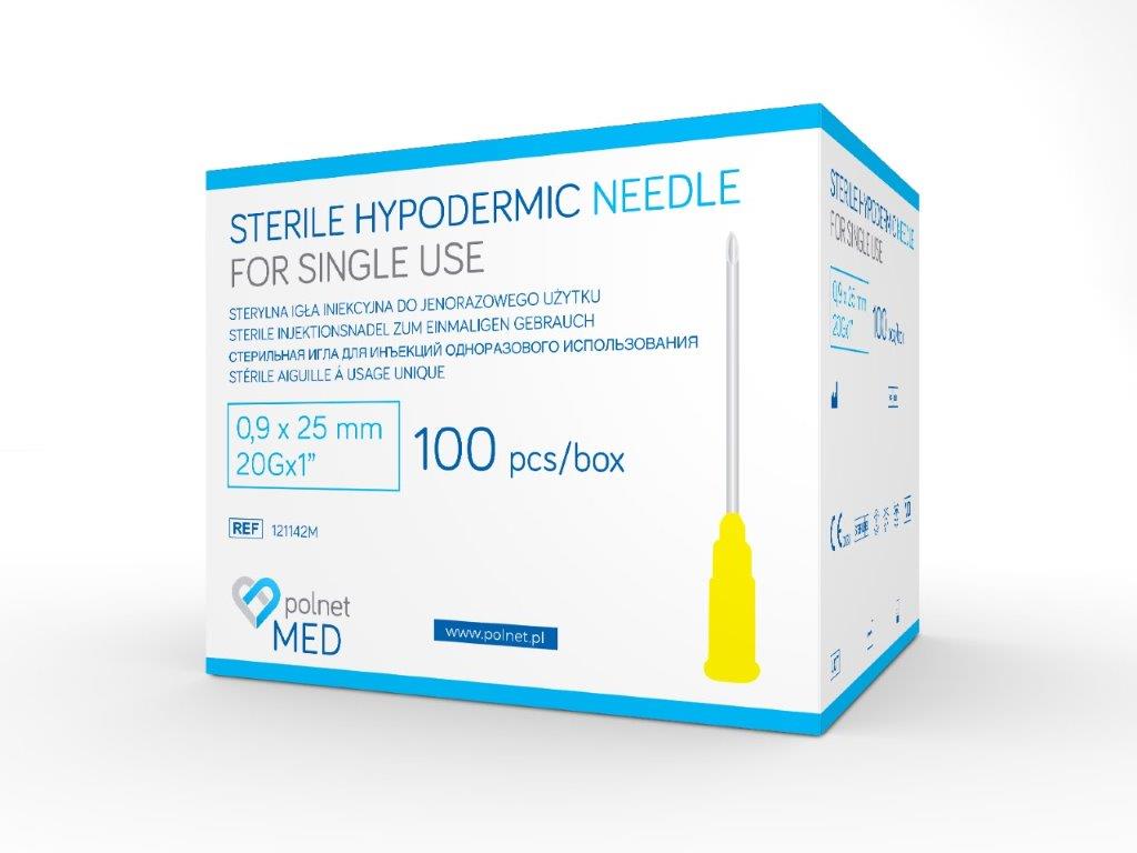 Ace j.u. POLnet-MED 0.9 x 25mm 100pcs