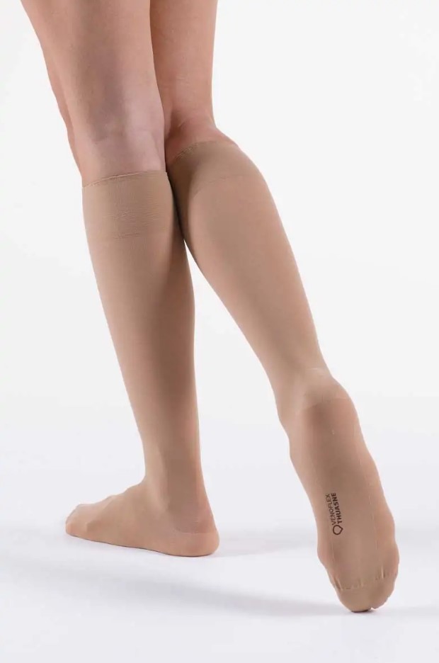 Șosete de genunchi Venoflex Secret cl.2 mărimea 3 bej auriu