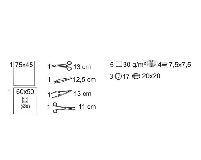 Kit de inserție a suturii Blister dur MA-991-ZBB2-011