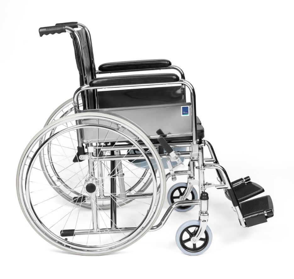 Scaun cu rotile cu funcție de toaletă FS 681 - Imagine 3