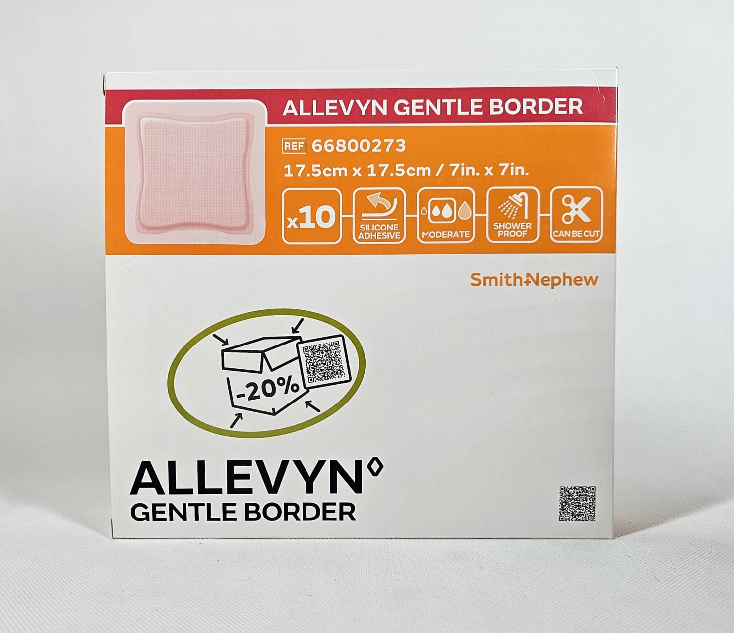 Allevyn Gentle Border 17.5* 17.5cm 1pc