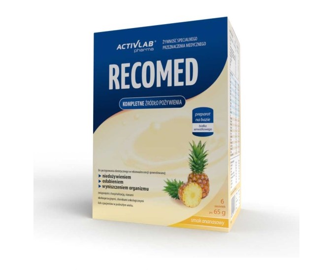 RecoMed cocktail nutrițional ananas 65g 1pc