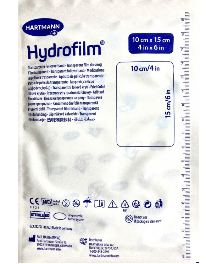 Pansament cu folie sterilă Hydrofilm NEW 10cm x 15cm 1 buc - Imagine 2