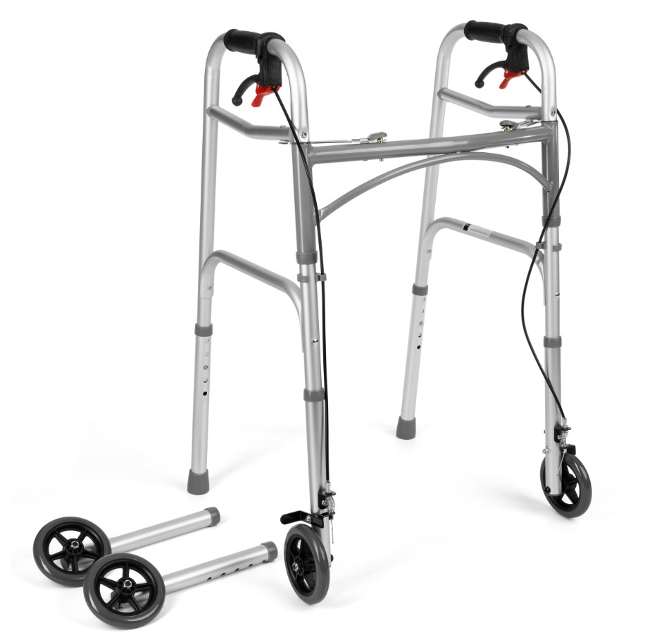 Scaun cu patru roți cu frâne - Model JMC-C 3223 - Imagine 2