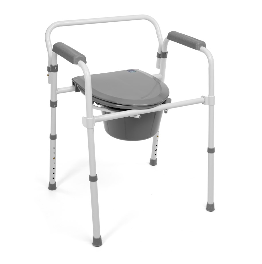 Scaun de toaletă pliabil cu prindere rapidă - model TGR-R KT 618