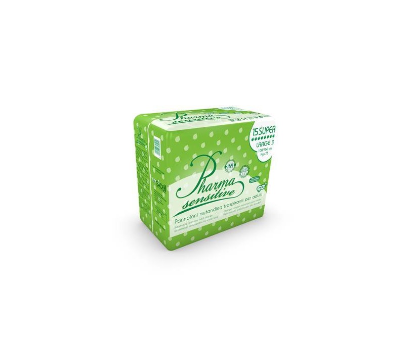 PHARMA SENSITIVE Scutece mari Super 15pcs - Imagine 2