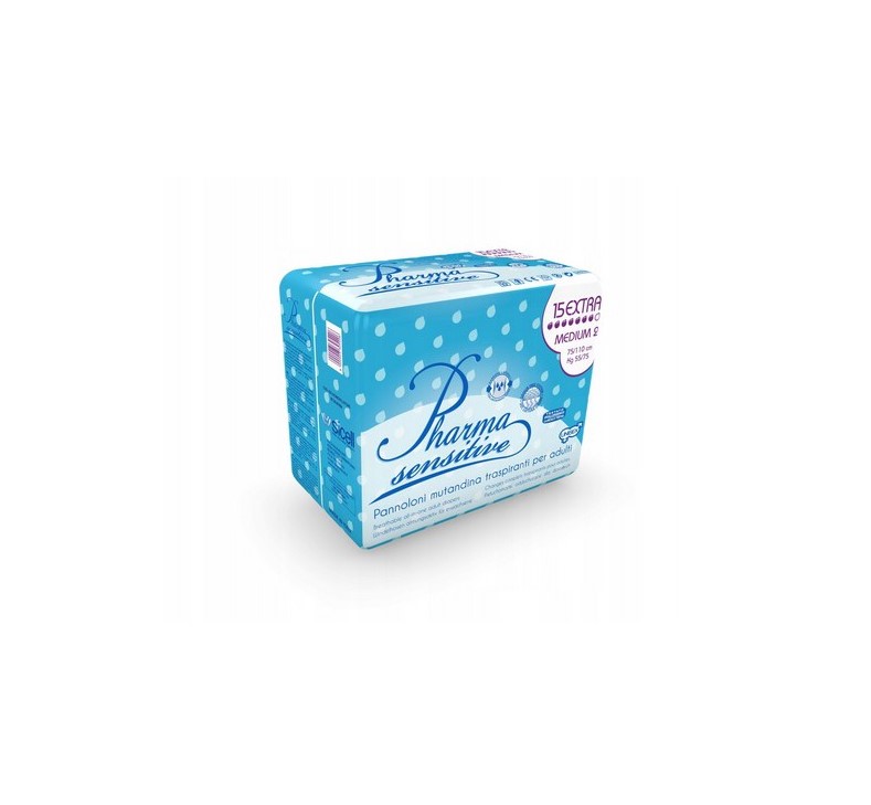 PHARMA SENSITIVE scutece Medium Extra 15pcs - Imagine 2