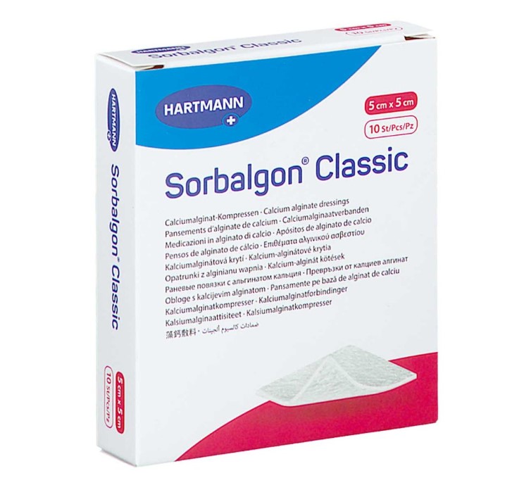 Sorbalgon Classic 5*5cm pansament algin 1 buc