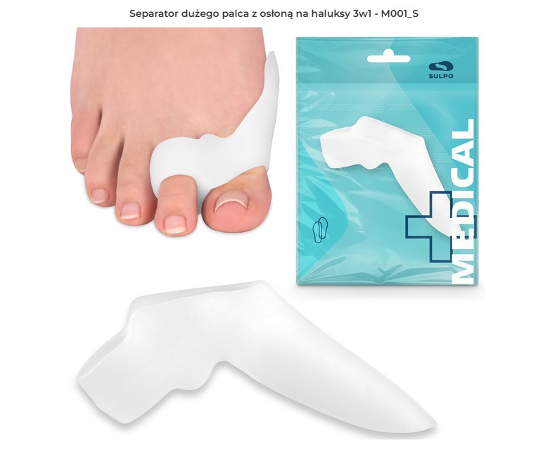 Hallux - M001_SA 1 buc separator de deget mare cu capac 3in1 hallux