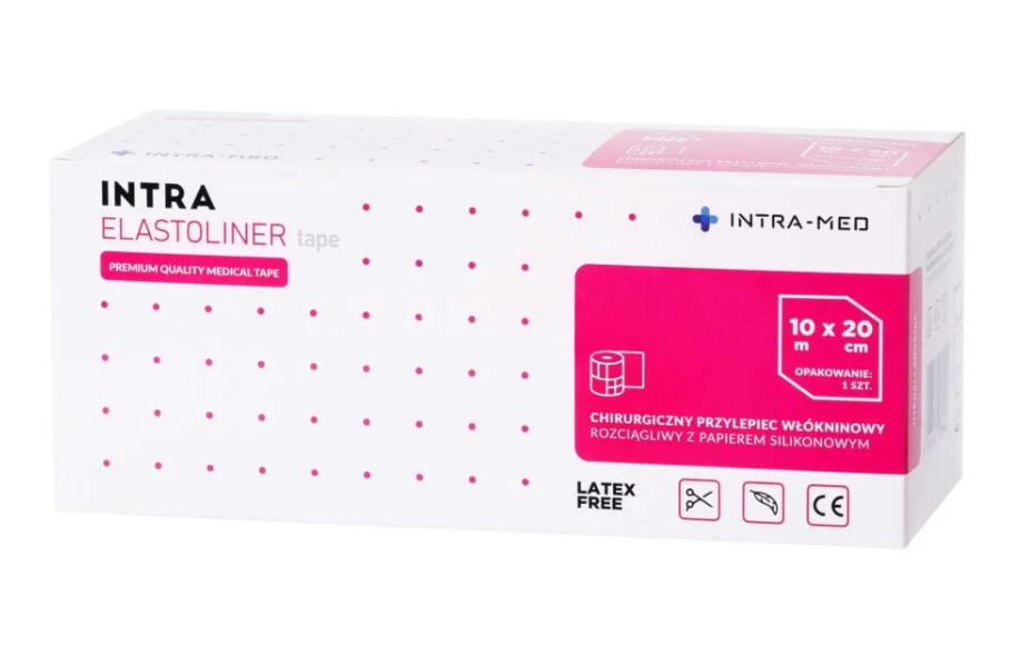 Elastoliner bandă nețesută 20cm * 10m 1pc rolă autoadezivă - Imagine 2