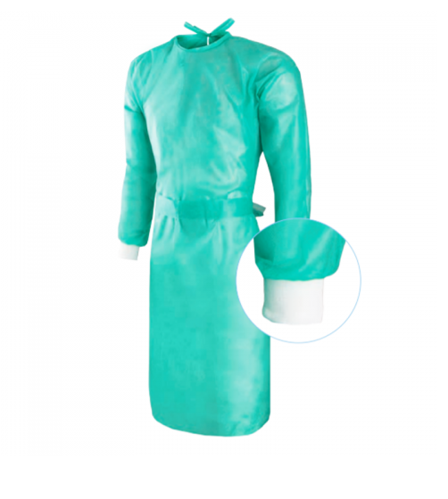 Șorț nețesut cu manșetă 20g dimensiune XL 1pc verde