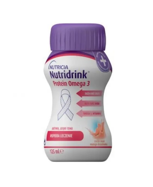 Nutricia Nutridrink Protein Omega 3 125ml aromă crocantă de mango-piersică