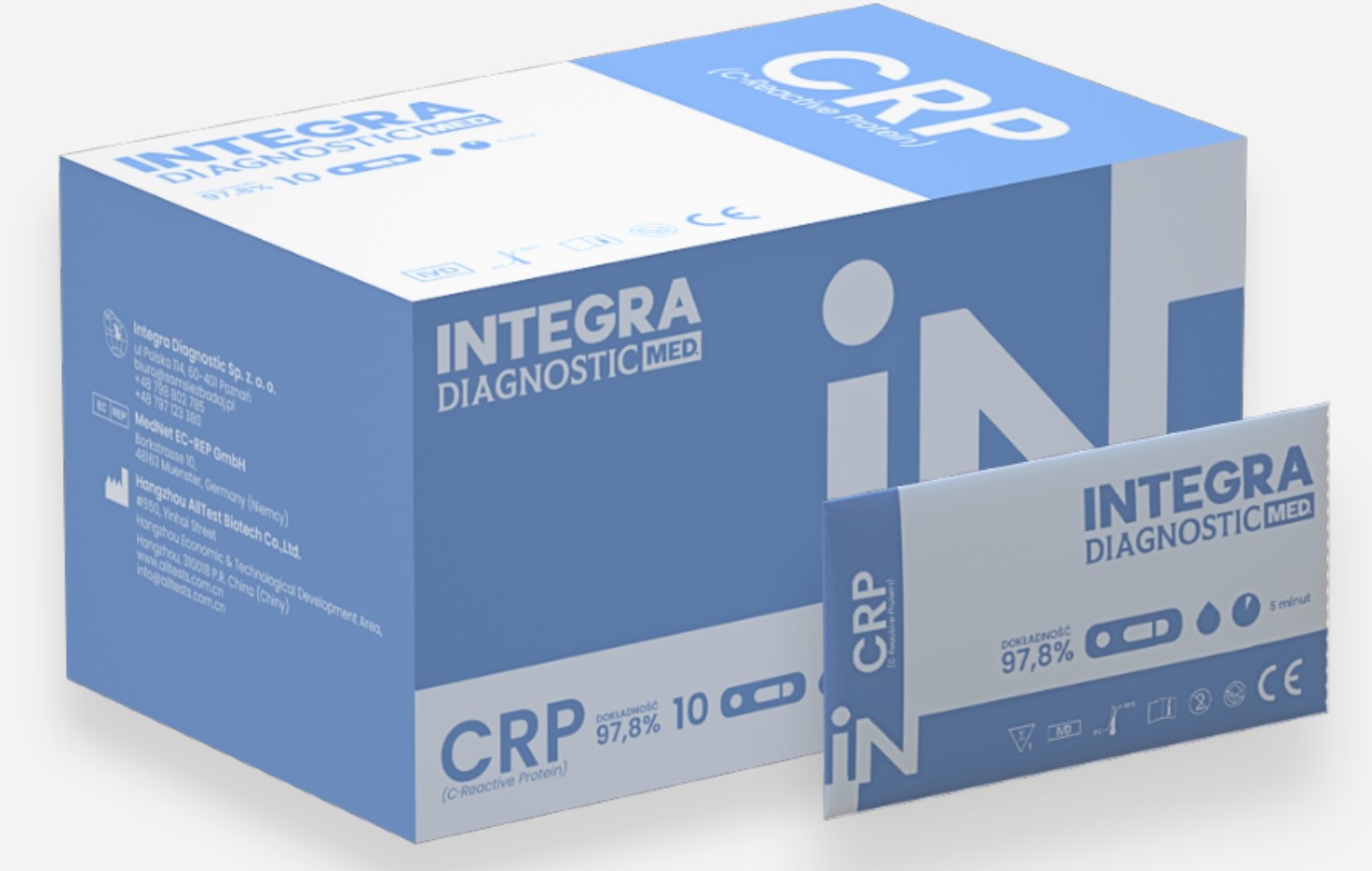 Test semi-cantitativ CRP 10pcs