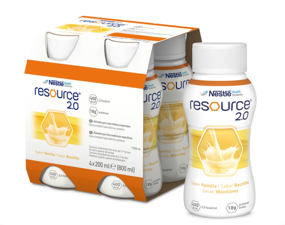 Resource 2.0 4x200ml aromă de vanilie