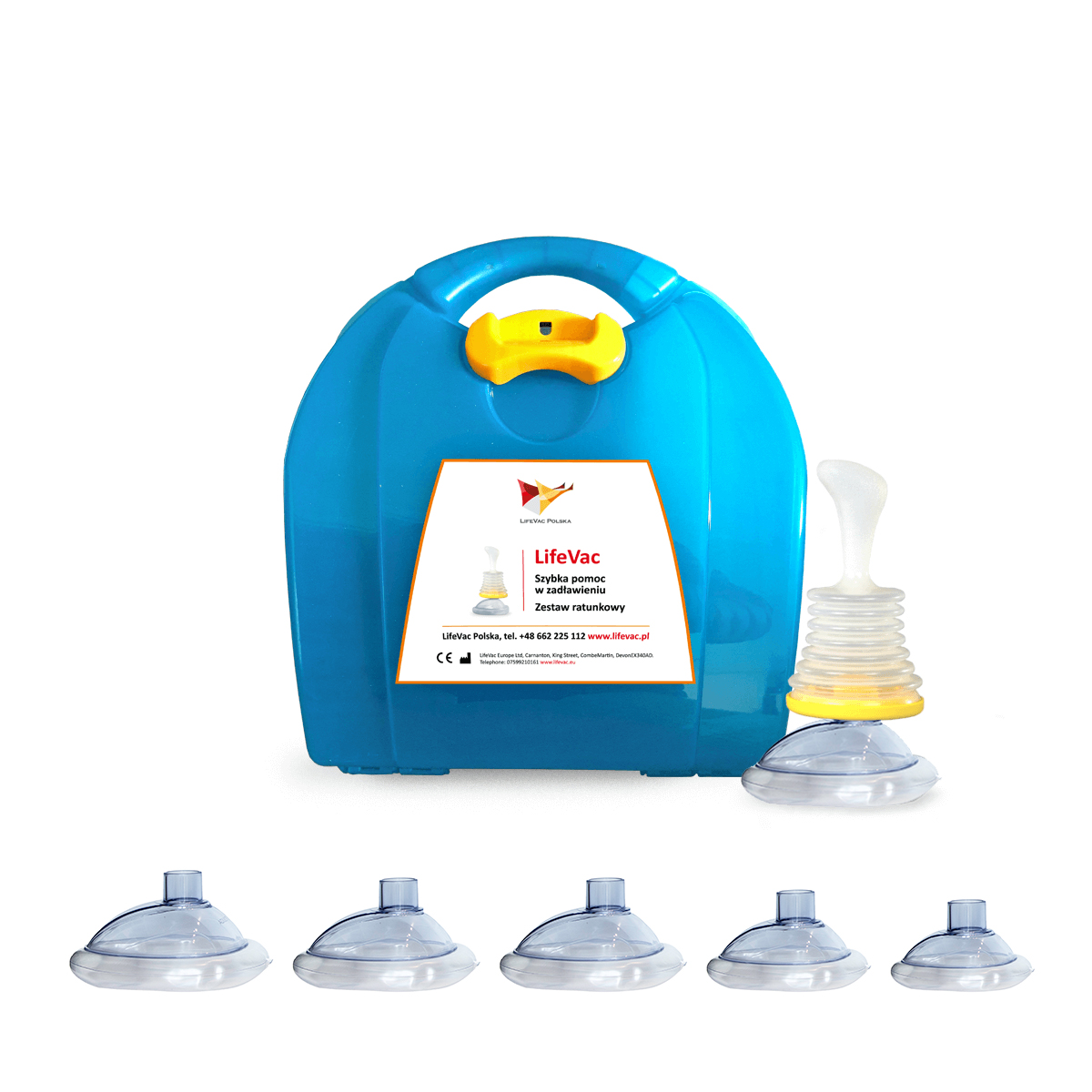 Kit de obstrucție a căilor respiratorii LifeVac LV08 într-o cutie - Imagine 5