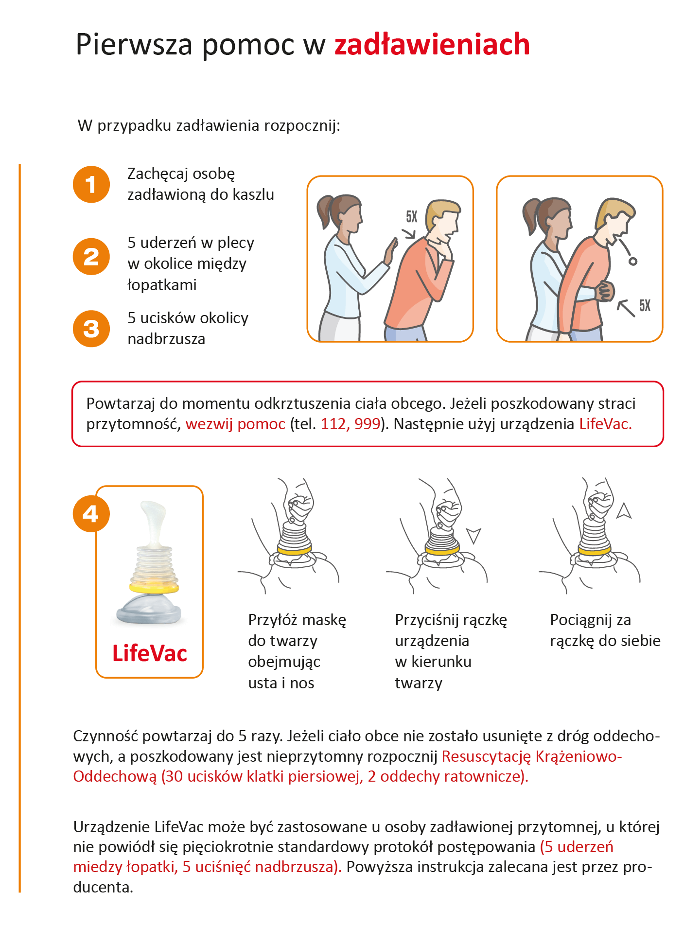 Kit de obstrucție a căilor respiratorii LifeVac LV14 - Imagine 5