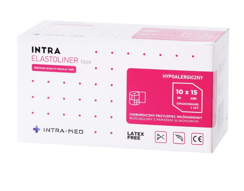 Elastoliner bandă nețesută 15cm * 10m 1pc rolă autoadezivă