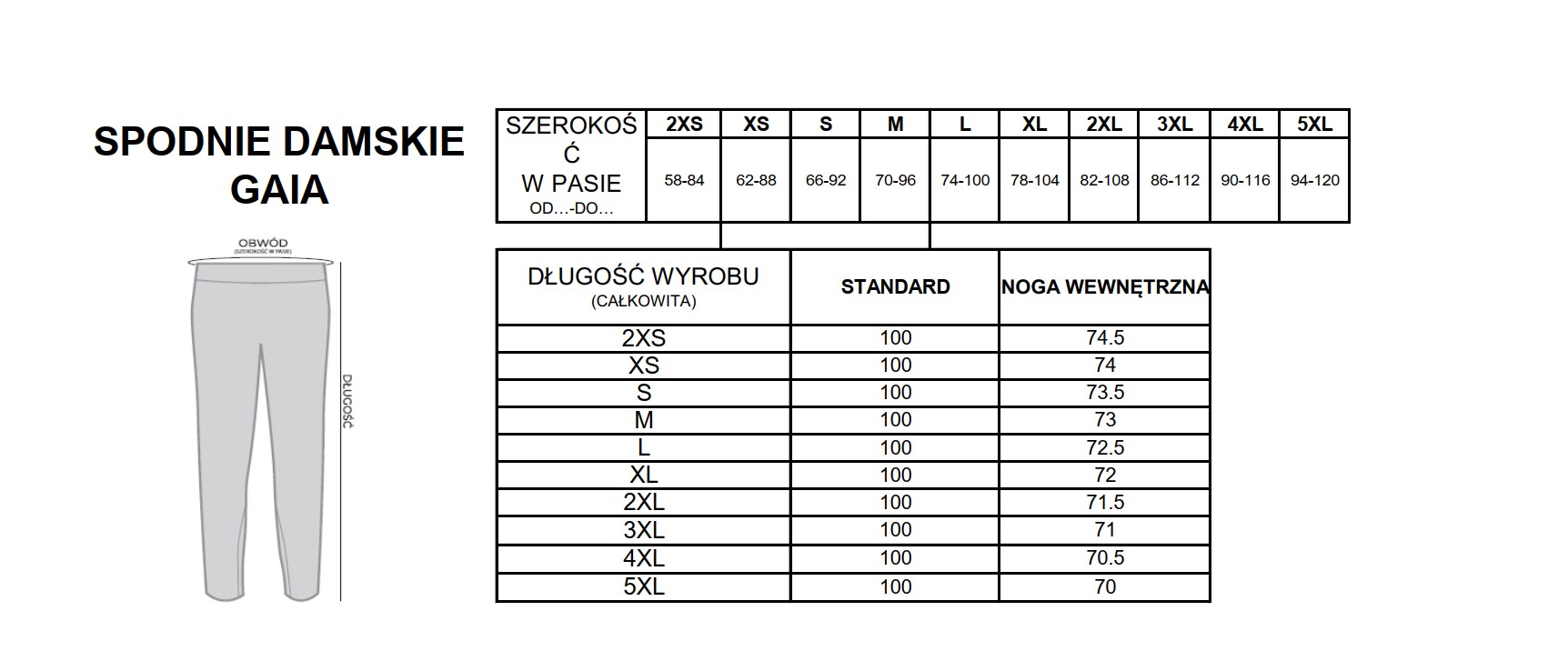 Pantaloni medicali pentru femei GAIA maro XL