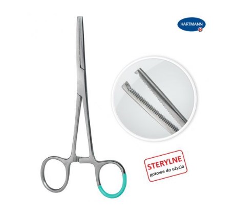 Forceps Kocher 14 cm de unică folosință