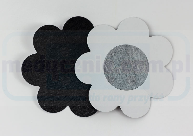 MED.TATTOO - Acoperitoare mamelon satinat negru 20pcs