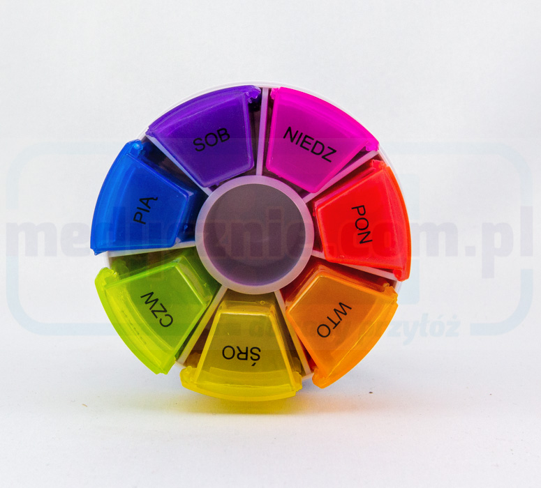 Recipient săptămânal pentru medicamente - rotund - Imagine 3