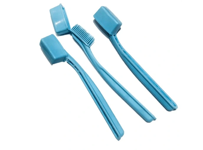 Perii pentru carii WITHOUT PASTE pentru fluorizare 200pcs albastru