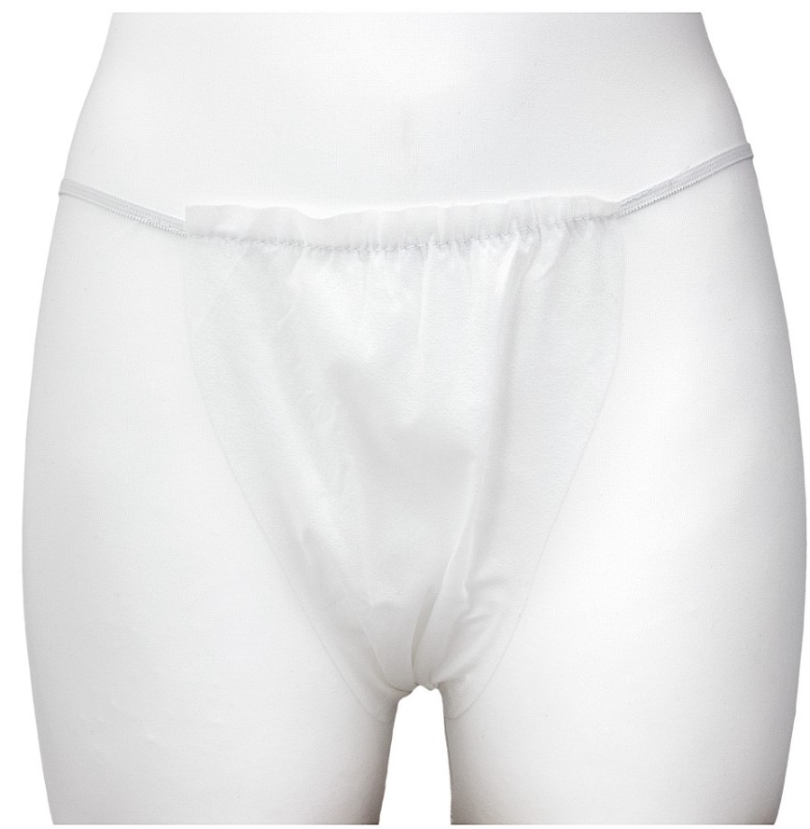 Tanga de unică folosință pentru femei alb universal dimensiune 100pcs - Imagine 3