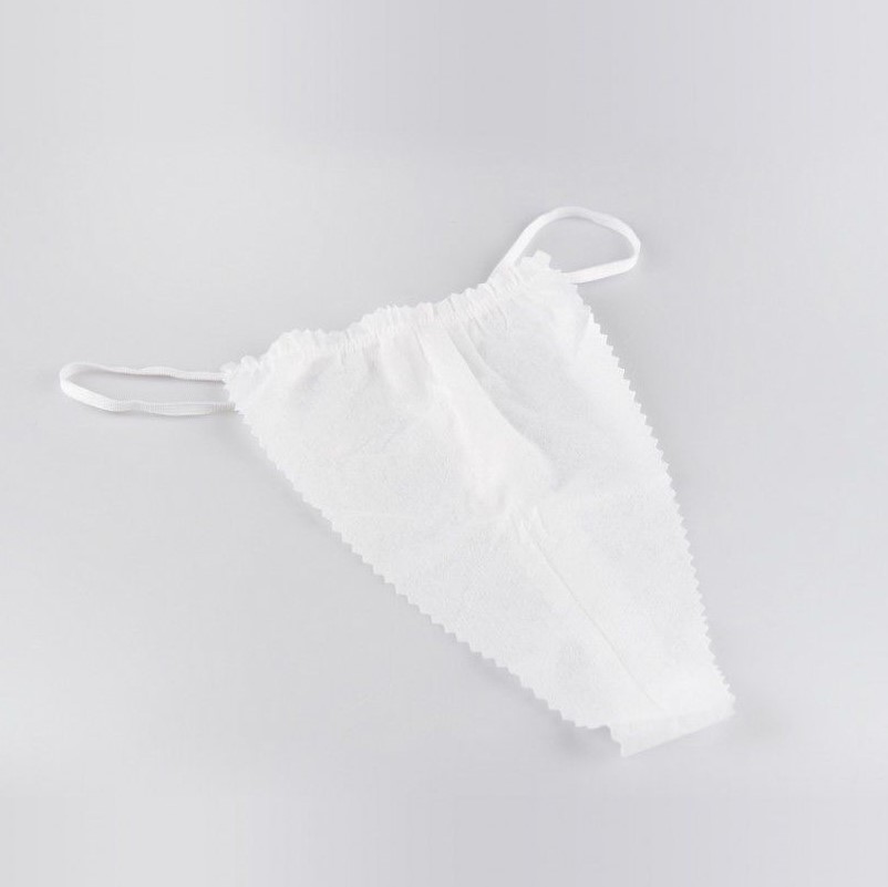 Tanga de unică folosință pentru femei alb universal dimensiune 100pcs - Imagine 2