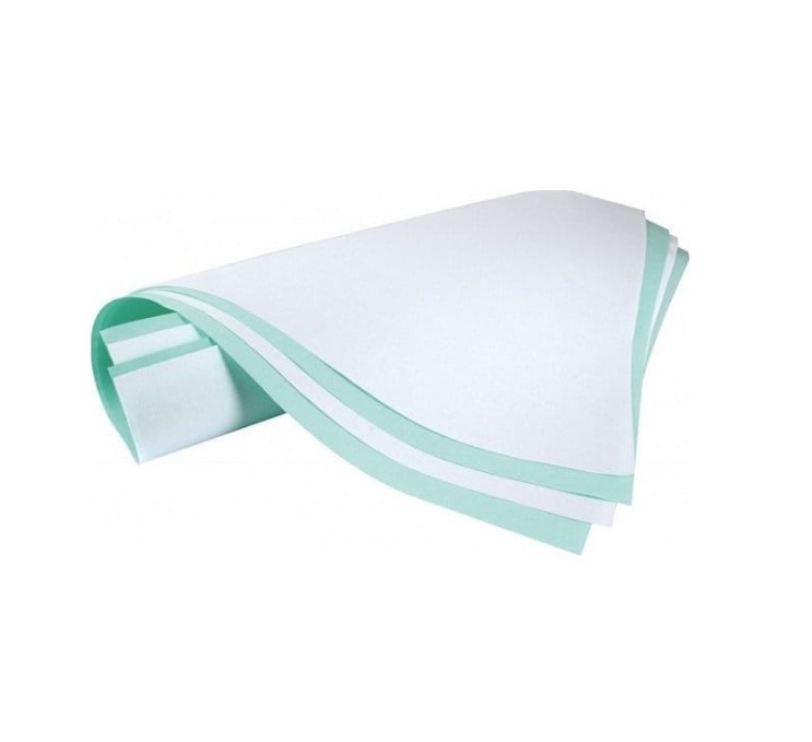 Hârtie creponată 400mm* 400mm 500pcs alb/verde