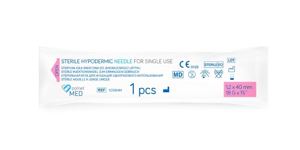 Ace j.u. POLnet-MED 1.2 x 40mm 100pcs - Imagine 2