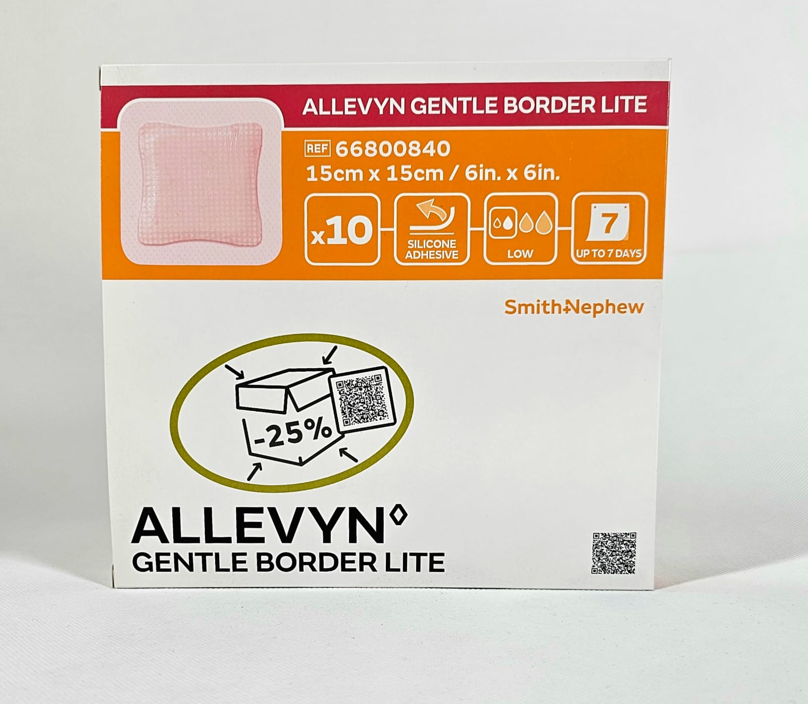 Allevyn Gentle Border Lite 15* 15cm 1pc
