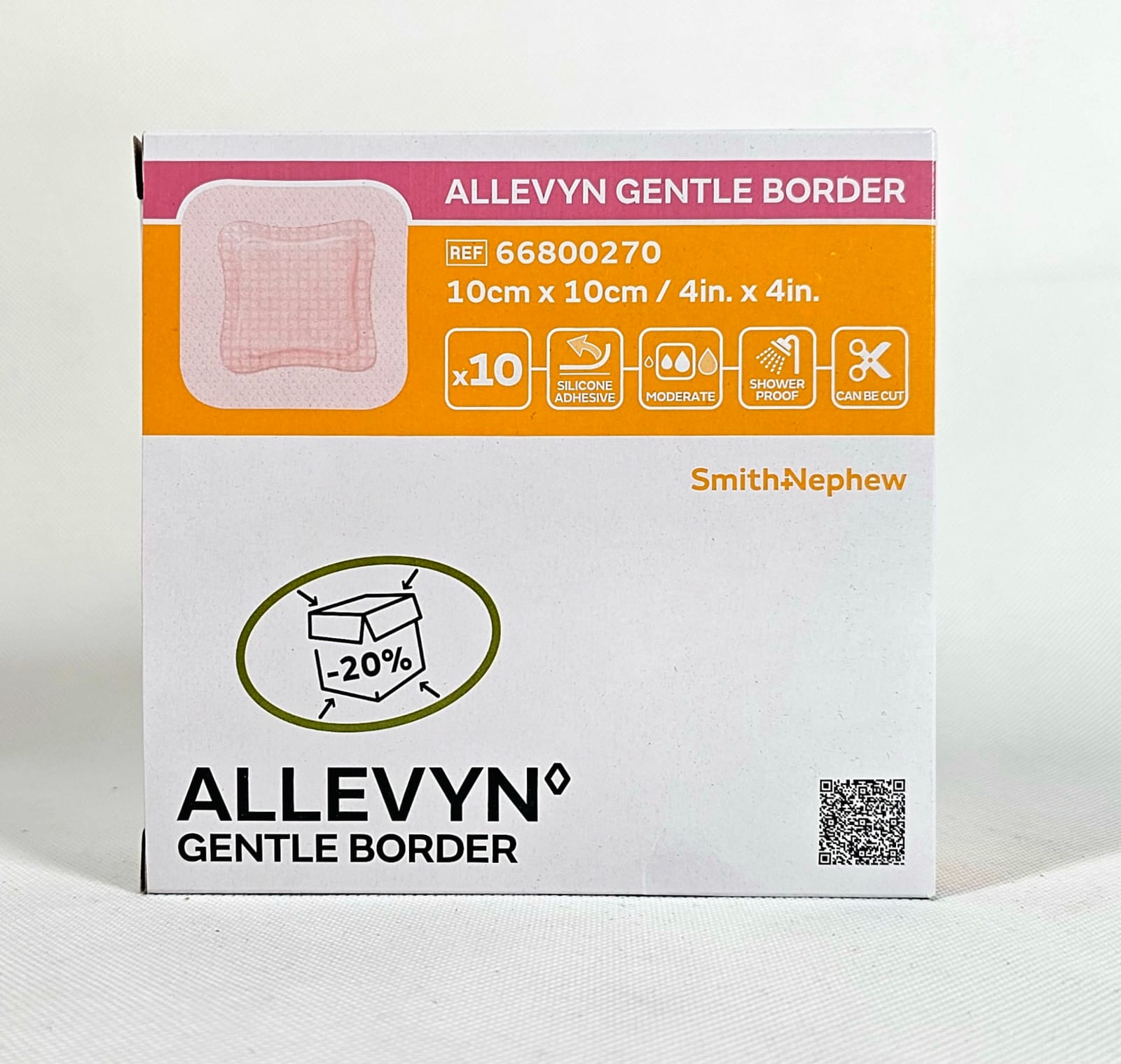 Allevyn Gentle Border 10* 10cm 1pc