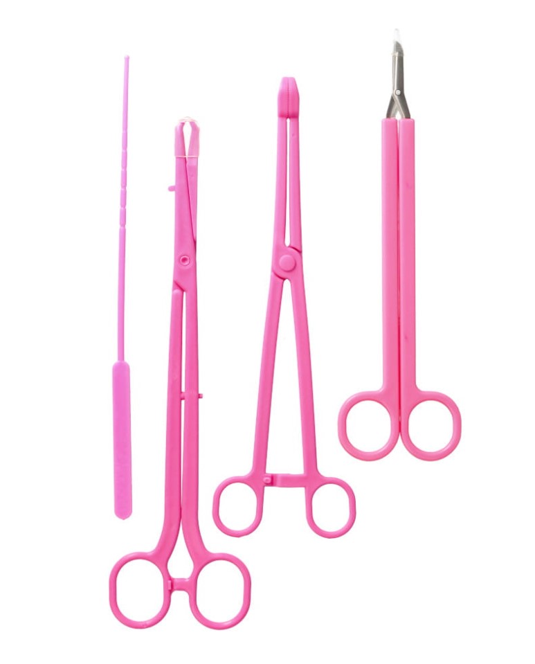 Kit de inserție DIU de unică folosință roz