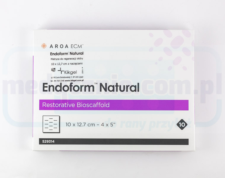 Endoform 10 x 12.7cm - matrice naturală a pielii cu colagen și macromolecule ECM 1pc