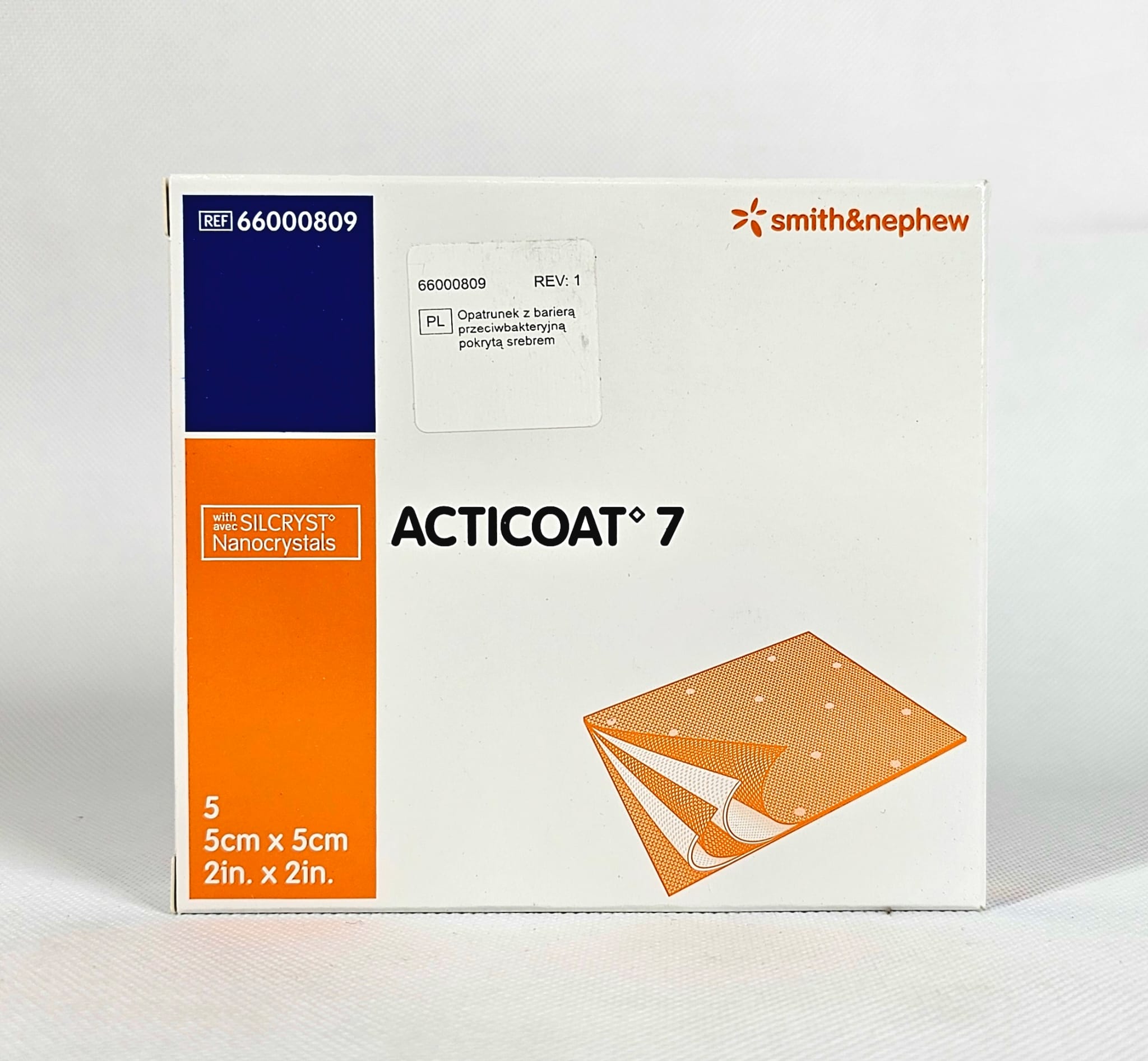 Acticoat 5* 5cm 1 buc pansament antimicrobian cu argint nanocristalin