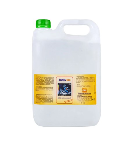 Gel pentru ultrasunete 5L clar Gelpol