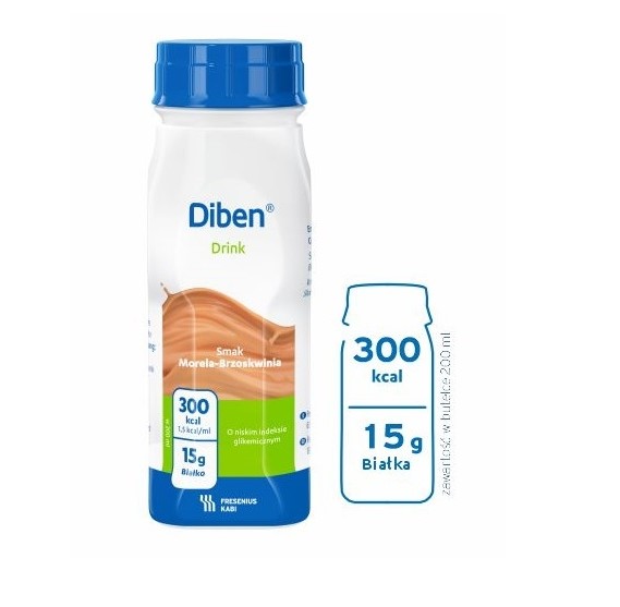 Fresenius Diben Drink 200ml caisă-piersică - Imagine 2