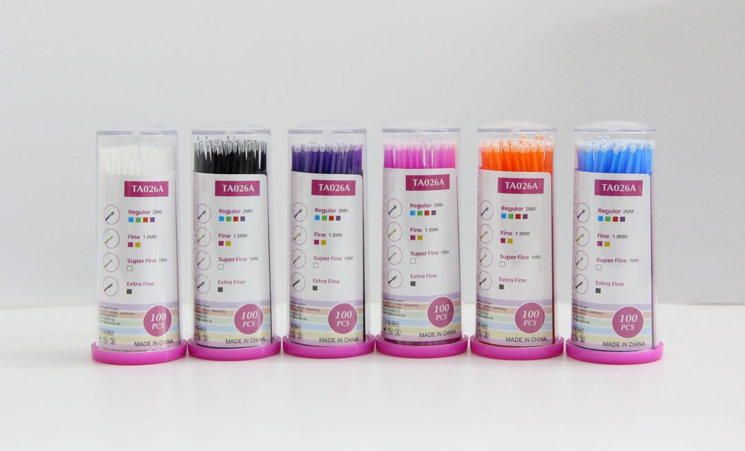 Aplicatoare 100pcs roz