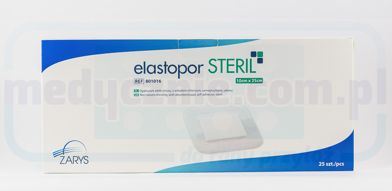 ELASTOPOR Steril 10* 25cm pansament absorbant 25pcs