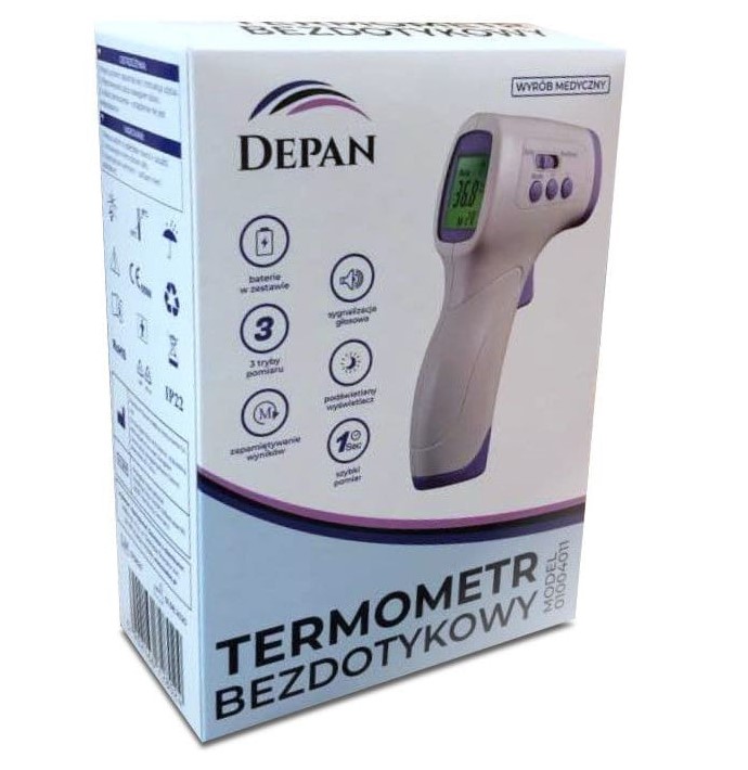 Termometru infraroșu fără contact DEPAN 01004011 - Imagine 4
