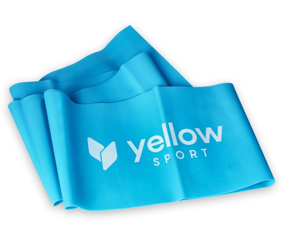 Exercițiu de cauciuc galbenFLAT bandă albastru 9-11 kg rezistență