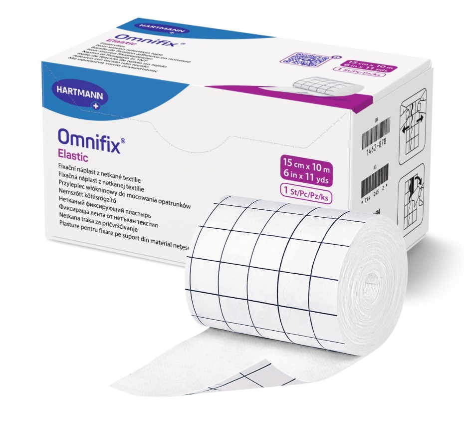 Omnifix Bandă elastică nețesută 15cm * 10m 1 buc rolă de pansament autoadezivă
