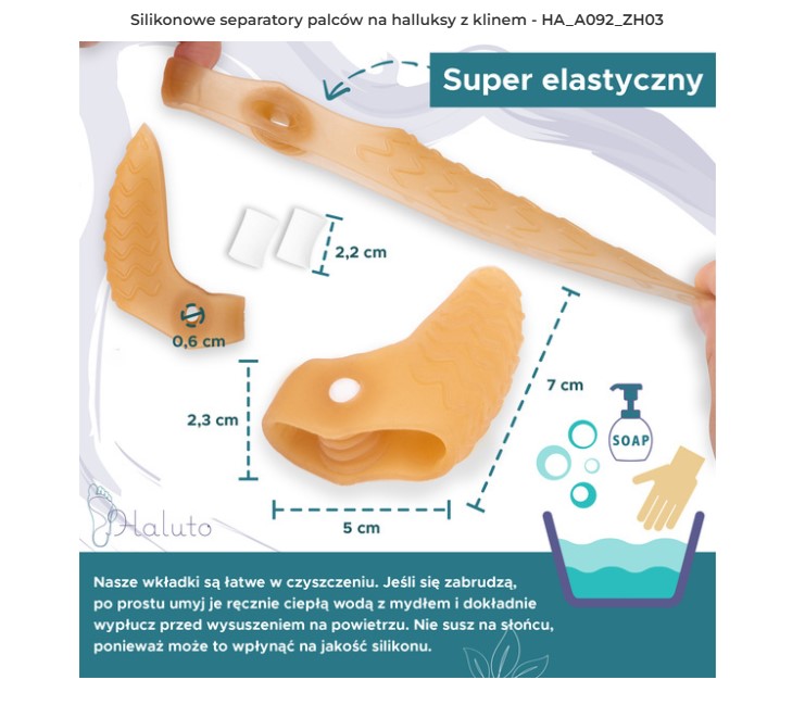 Hallux valgus - HA_A092_ZH03 set de separatoare de degete pentru hallux valgus