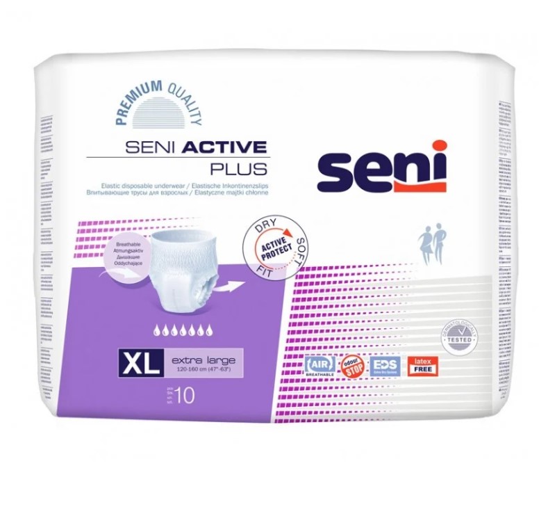 Seni Active Plus chiloți absorbanți X-LARGE 10pcs