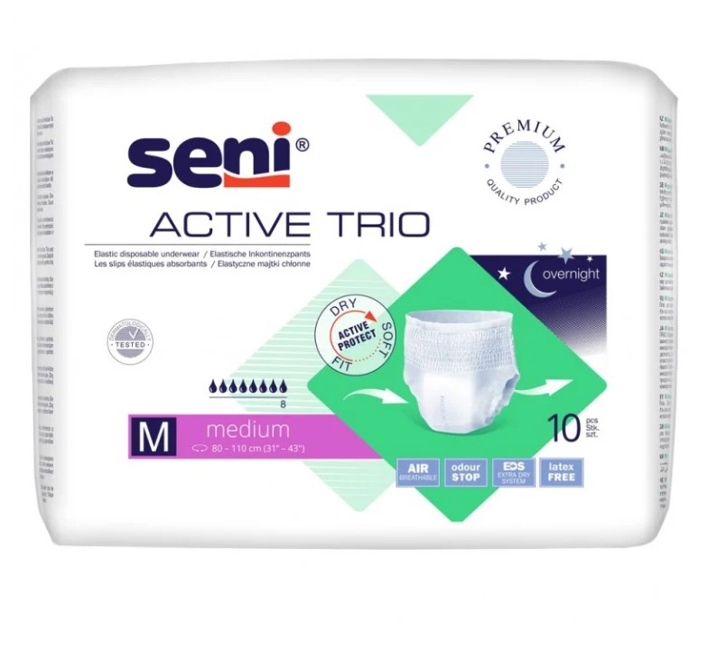Seni Active Trio chiloți absorbanți MEDIUM 10pcs