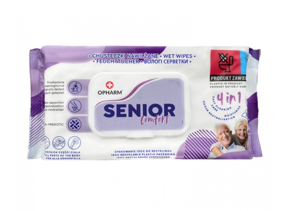 Șervețele umede Senior Comfort 4in1 72pcs